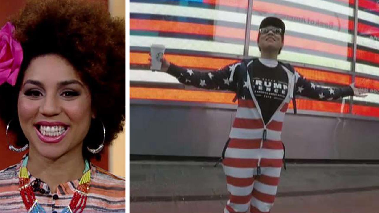 Joy Villa wears pro-Trump gear around New York City