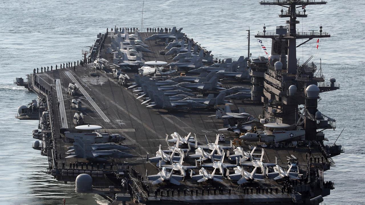 US Navy aircraft carrier heads back toward Korean peninsula