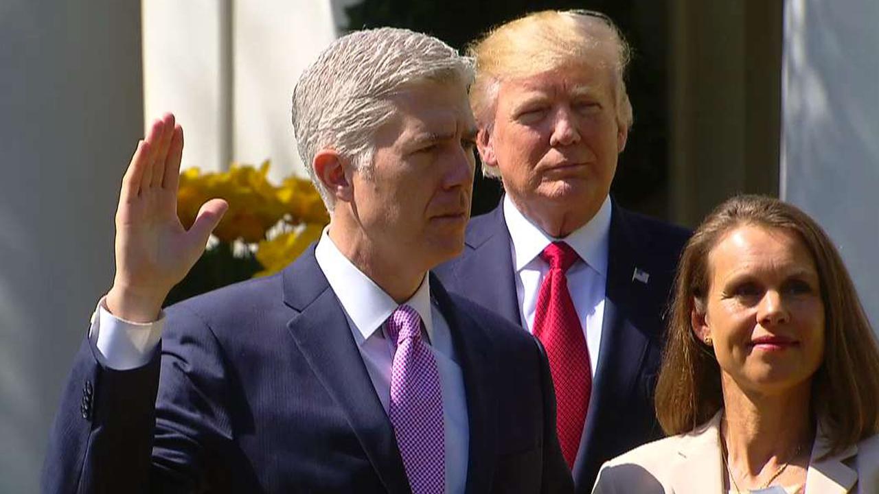 Neil Gorsuch sworn in as Supreme Court justice 