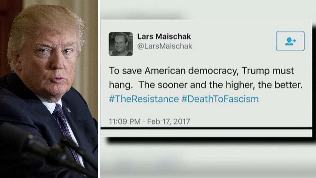 College to 'review' prof's 'Trump must hang' tweets