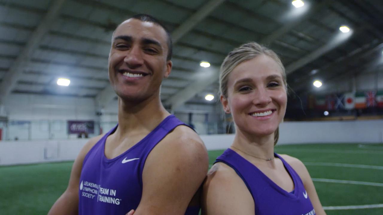 Olympic power couple's new goal off the track