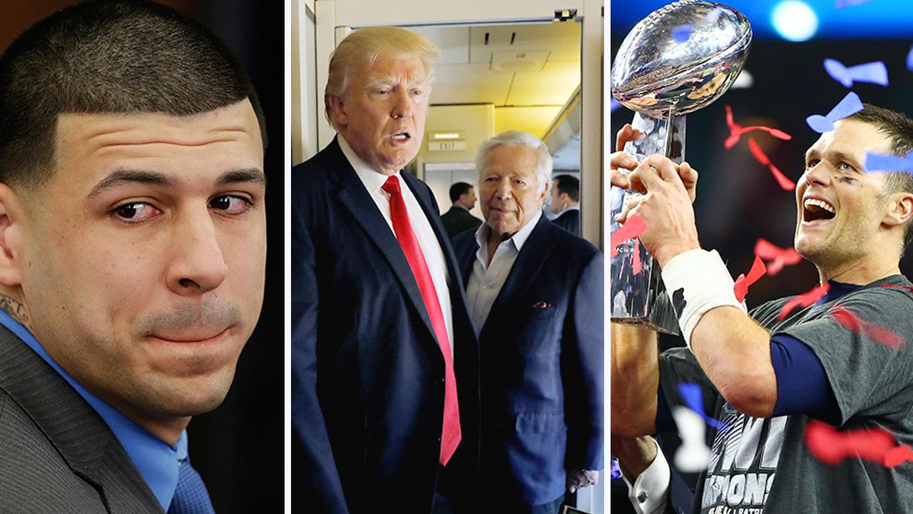 Day Hernandez kills self, Trump welcomes some Patriots to WH