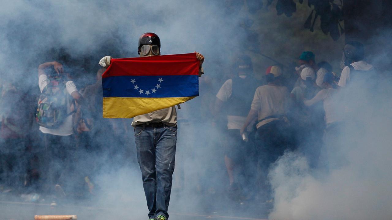 Venezuelan rioters participate in mother of all protests