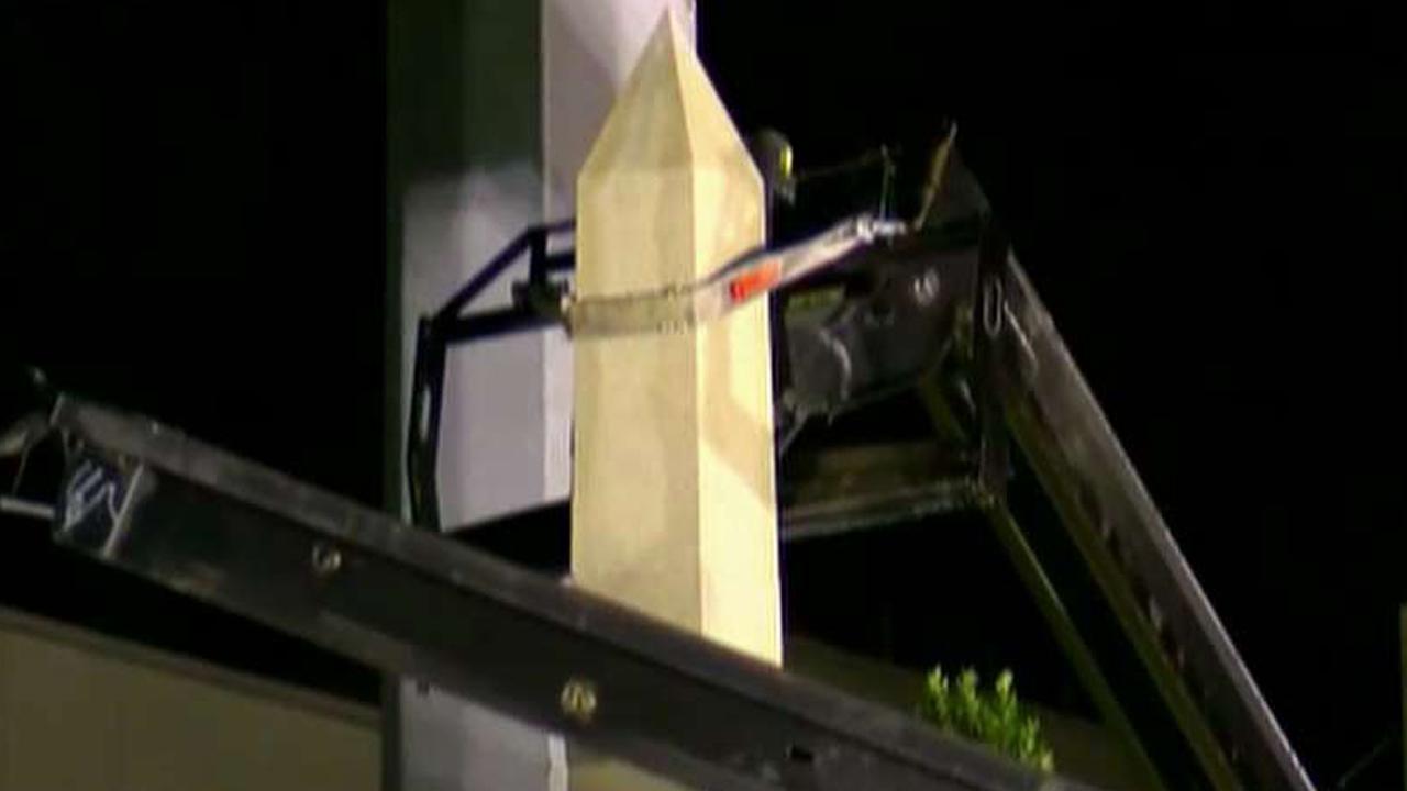 New Orleans begins to take down Confederate monuments