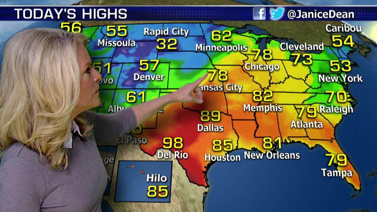 National forecast for Tuesday, April 25