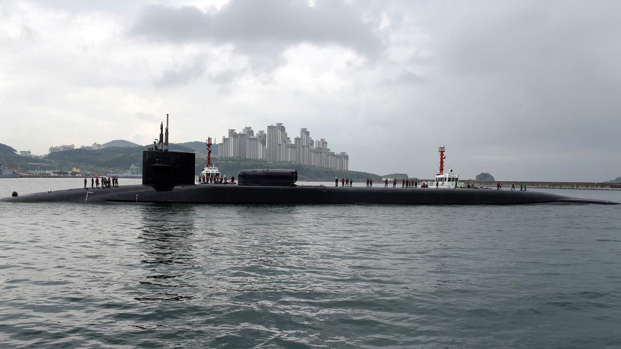 US missile-armed submarine docks in South Korea