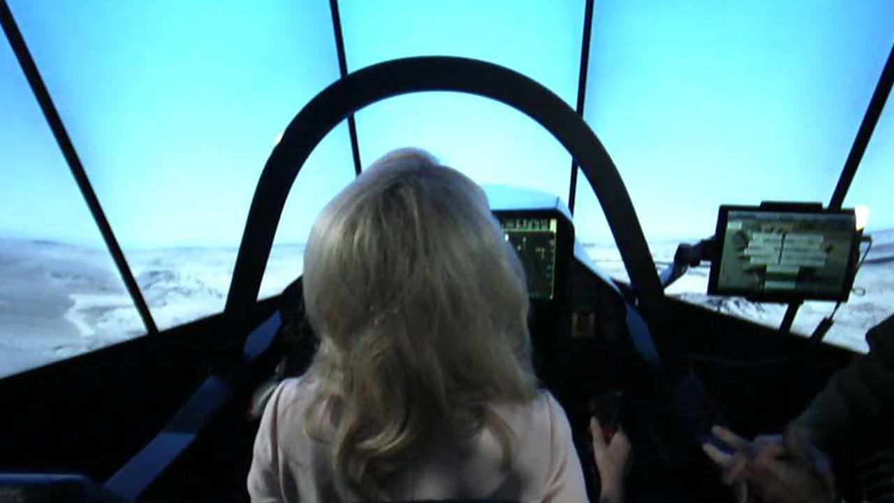 US Air Force demonstrates Lockheed Martin F-35 simulator