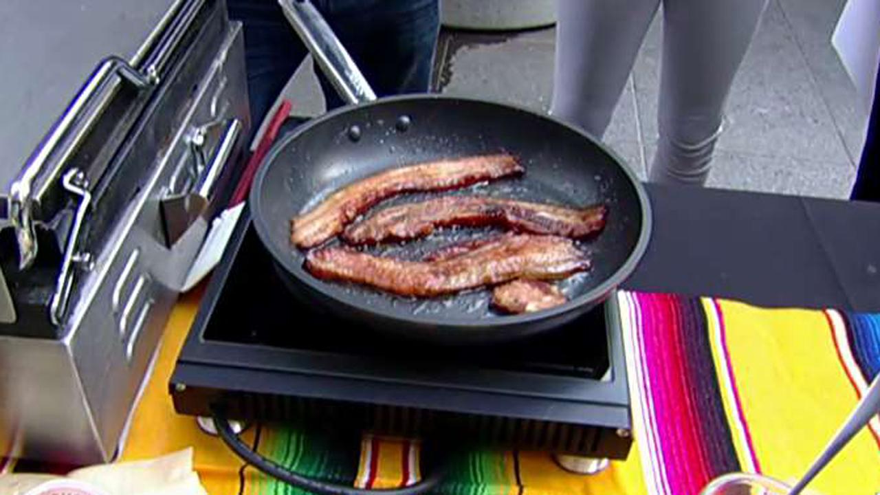 'Fox & Friends' samples the 'Bacon and Beer Classic' menu