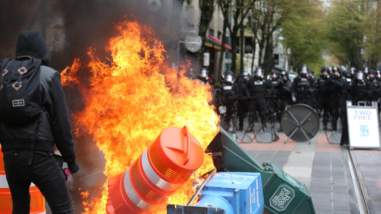 Anarchists clash with police during May Day protests