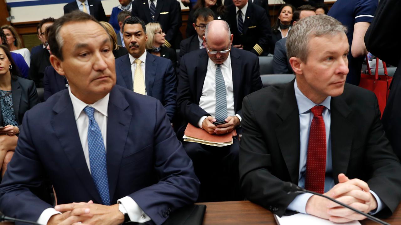 Airline executives buckled up for a blistering hearing