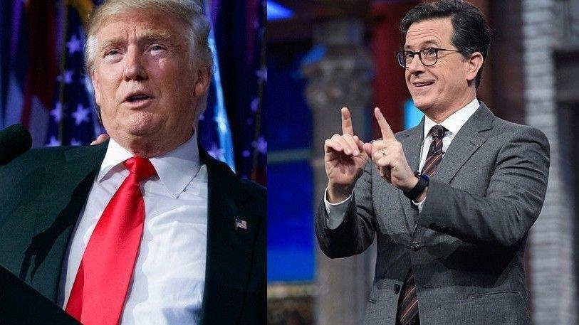 Stephen Colbert under fire over lewd joke about Trump