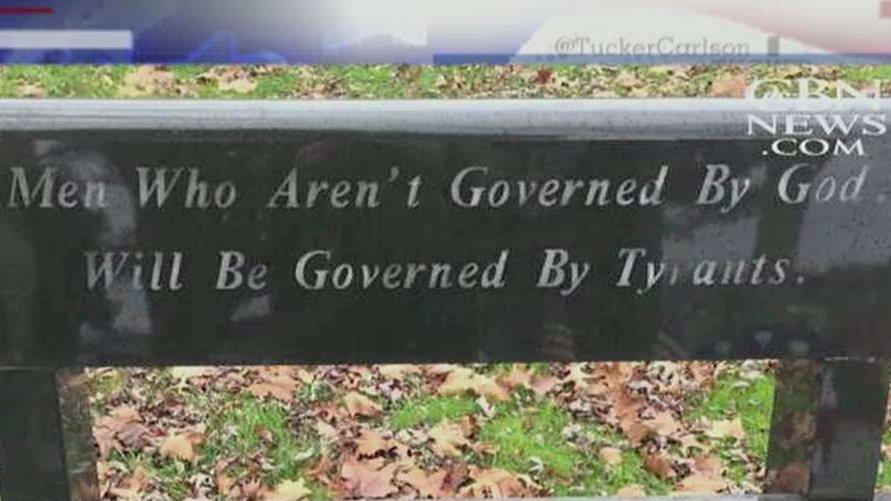 Atheists force Pa. city to remove bench with 'God' quote