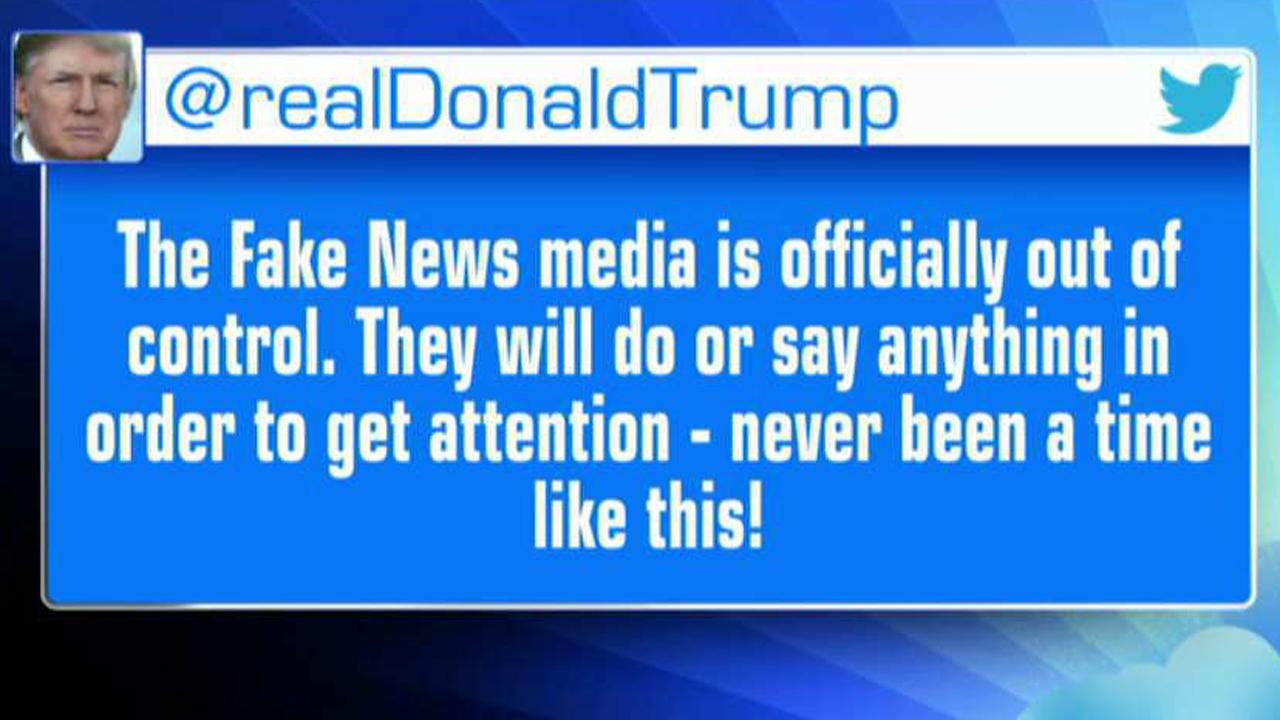 President Trump takes aim at fake news