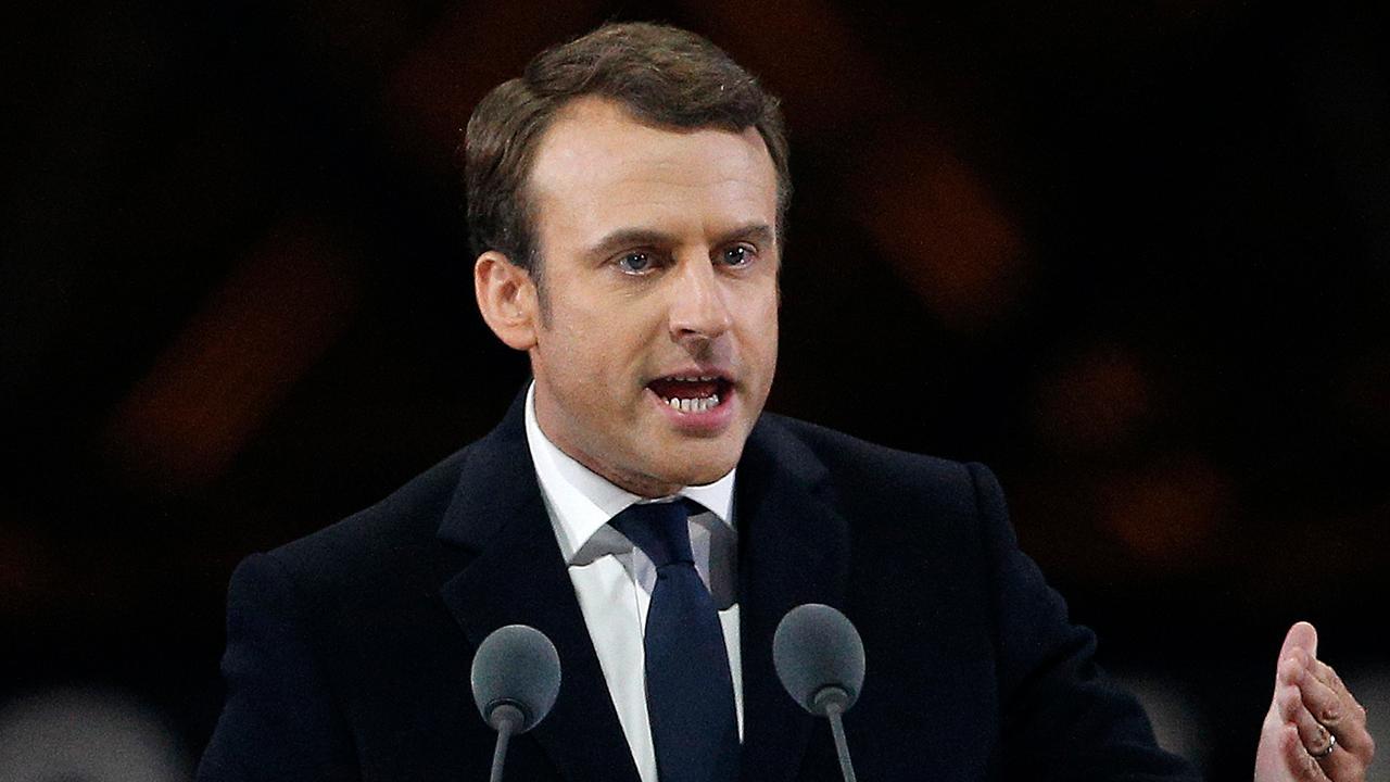 Centrist Macron speaks after his victory in French election