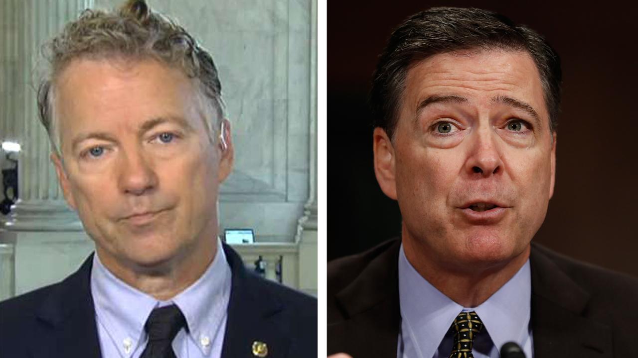 Sen. Paul: I lost confidence in Comey a long time ago
