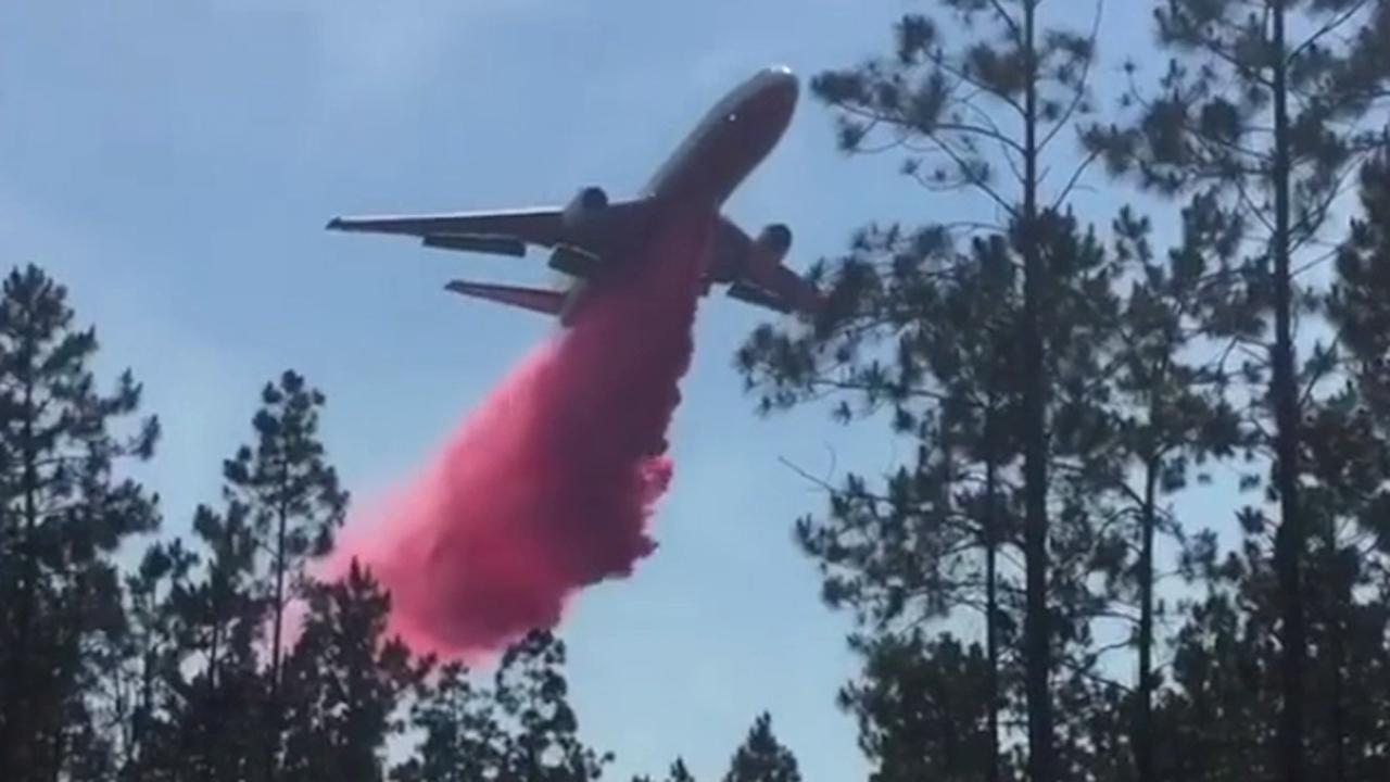 Incoming! 'Very Large Air Tanker' fights Georgia wildfire