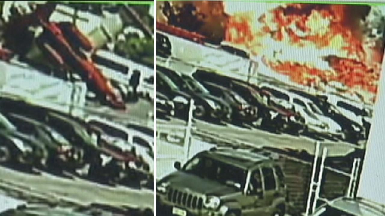 Moment of impact in deadly jet crash caught on camera