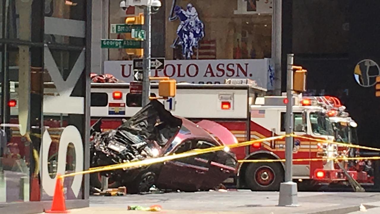 Driver in custody after car mows down pedestrians in NYC