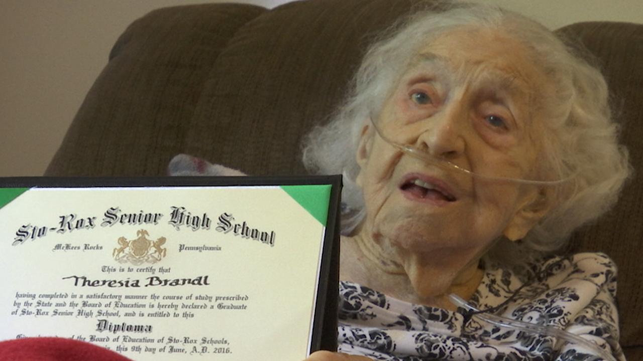 105-year-old woman finally gets high school diploma