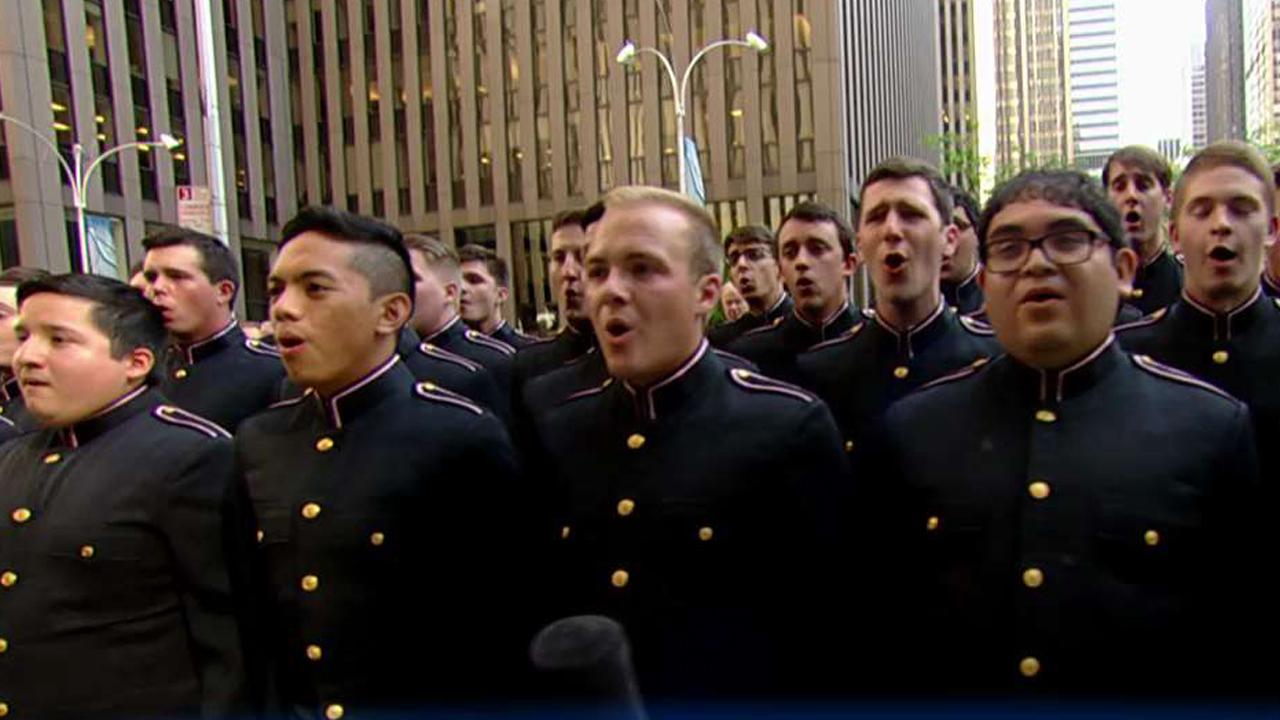 Texas A&M Singing Cadets perform 'God Bless America' 