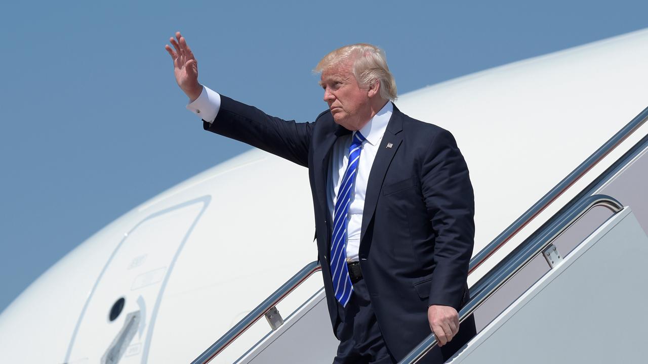Trump heads overseas for first international trip