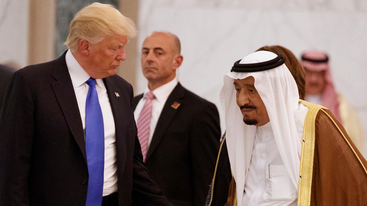 President Trump meets with Saudi King Salman