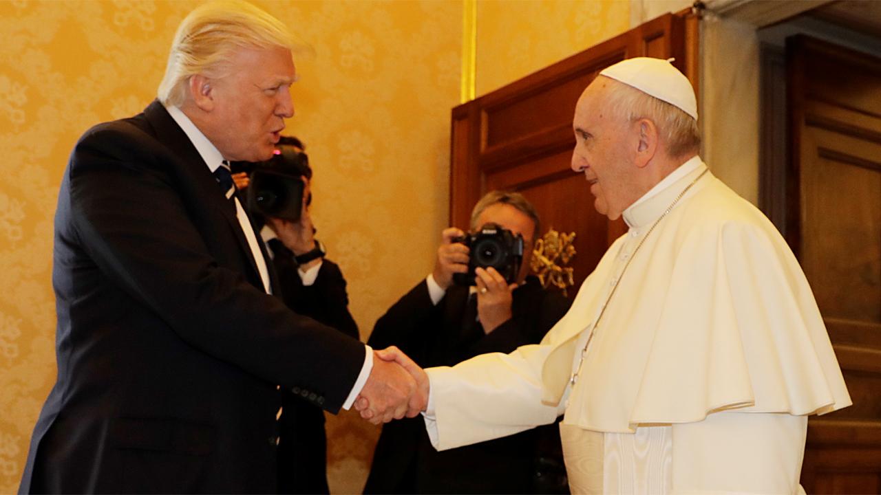 President Trump meets with Pope Francis at the Vatican