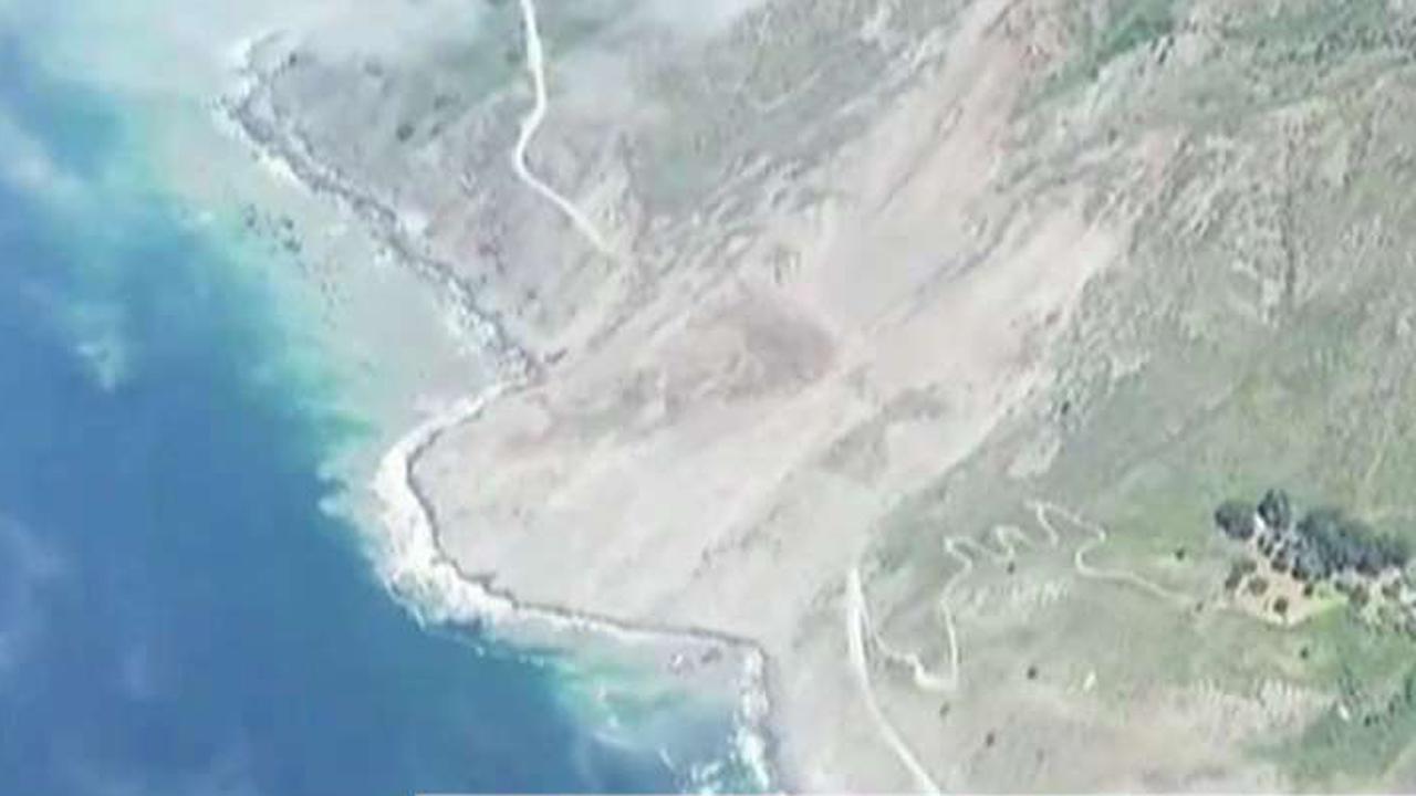 Mudslide buries part of Pacific Coast Highway in California