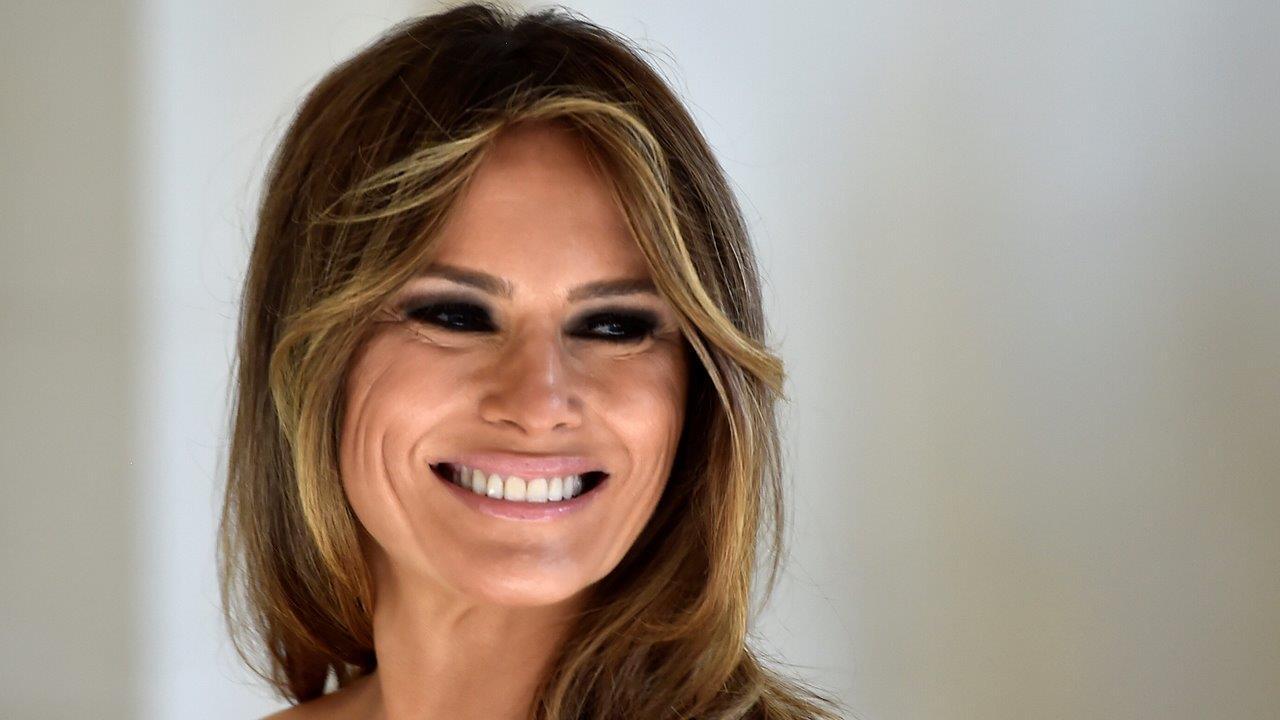 Melania Trump shares spotlight on president's overseas trip