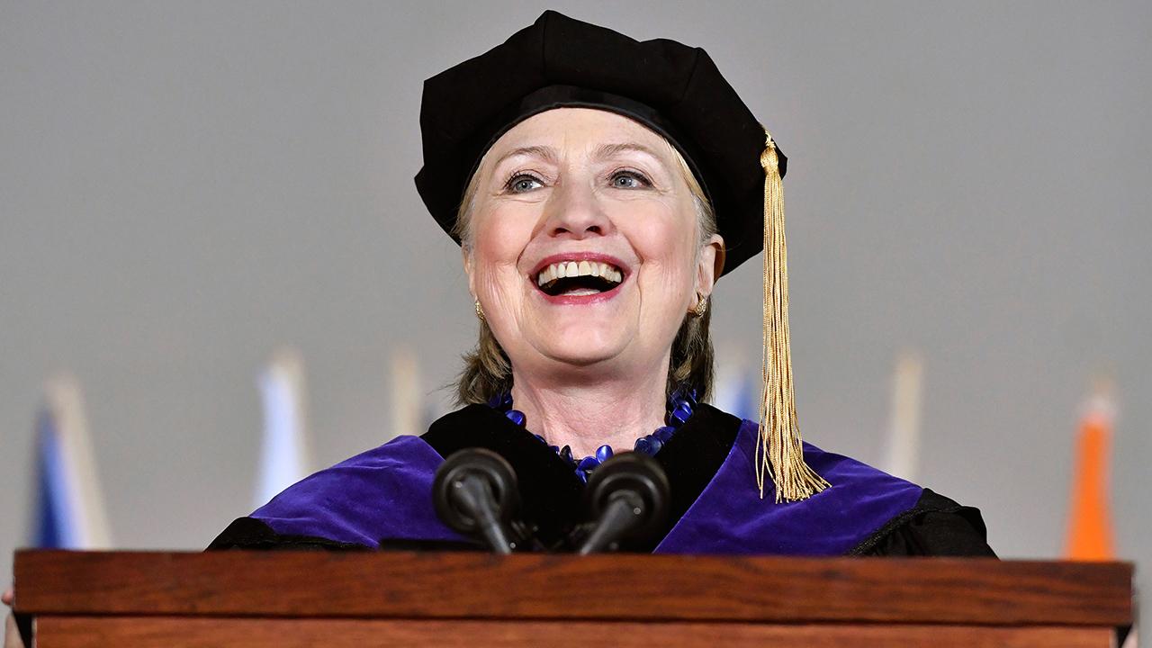 Hillary Clinton takes aim at Trump at Wellesley Commencement