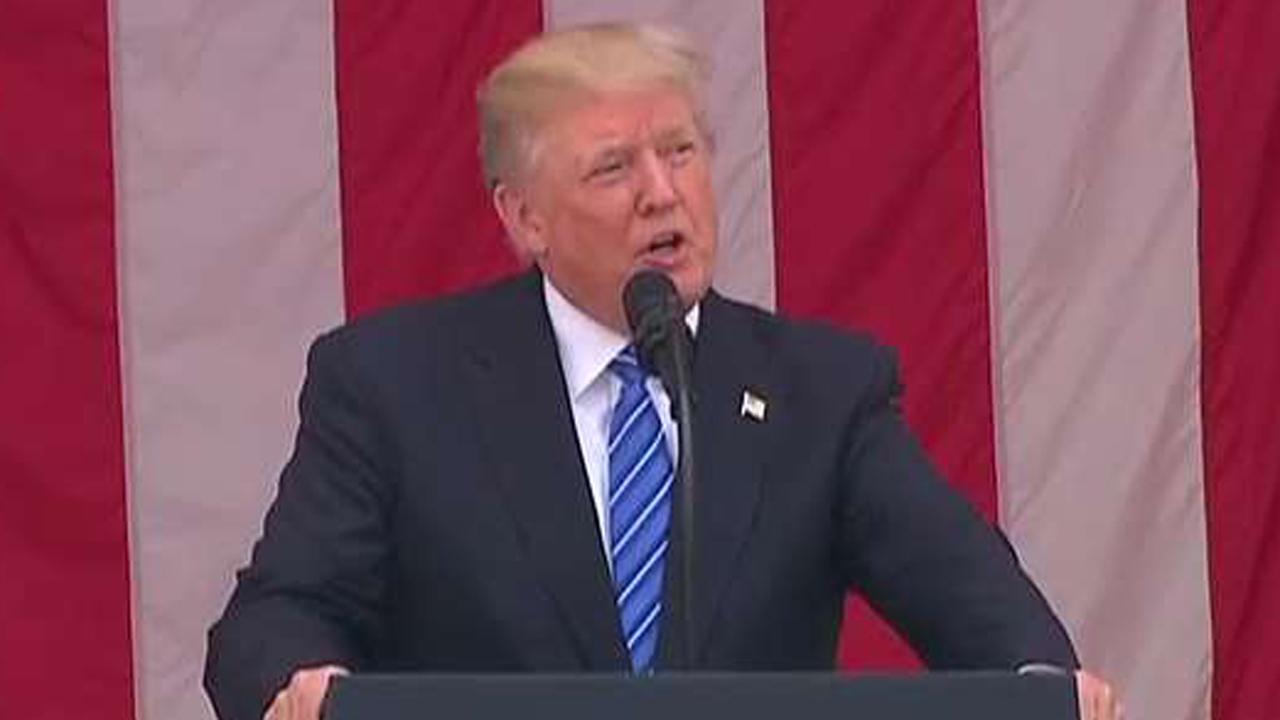 Trump: Fallen soldiers died in war so we can live in peace