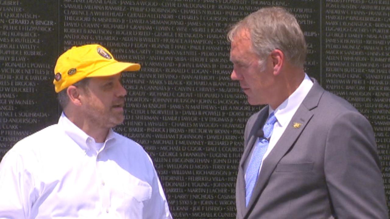 Interior Secretary Zinke visits Vietnam Veterans Memorial