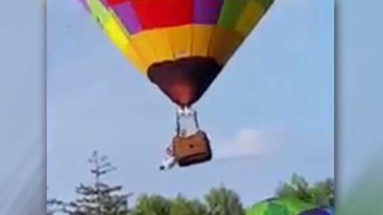 Hot air balloon horror caught on camera