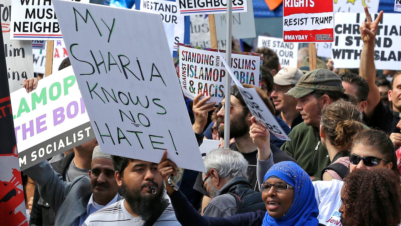 Rallies against Sharia Law prompt protests