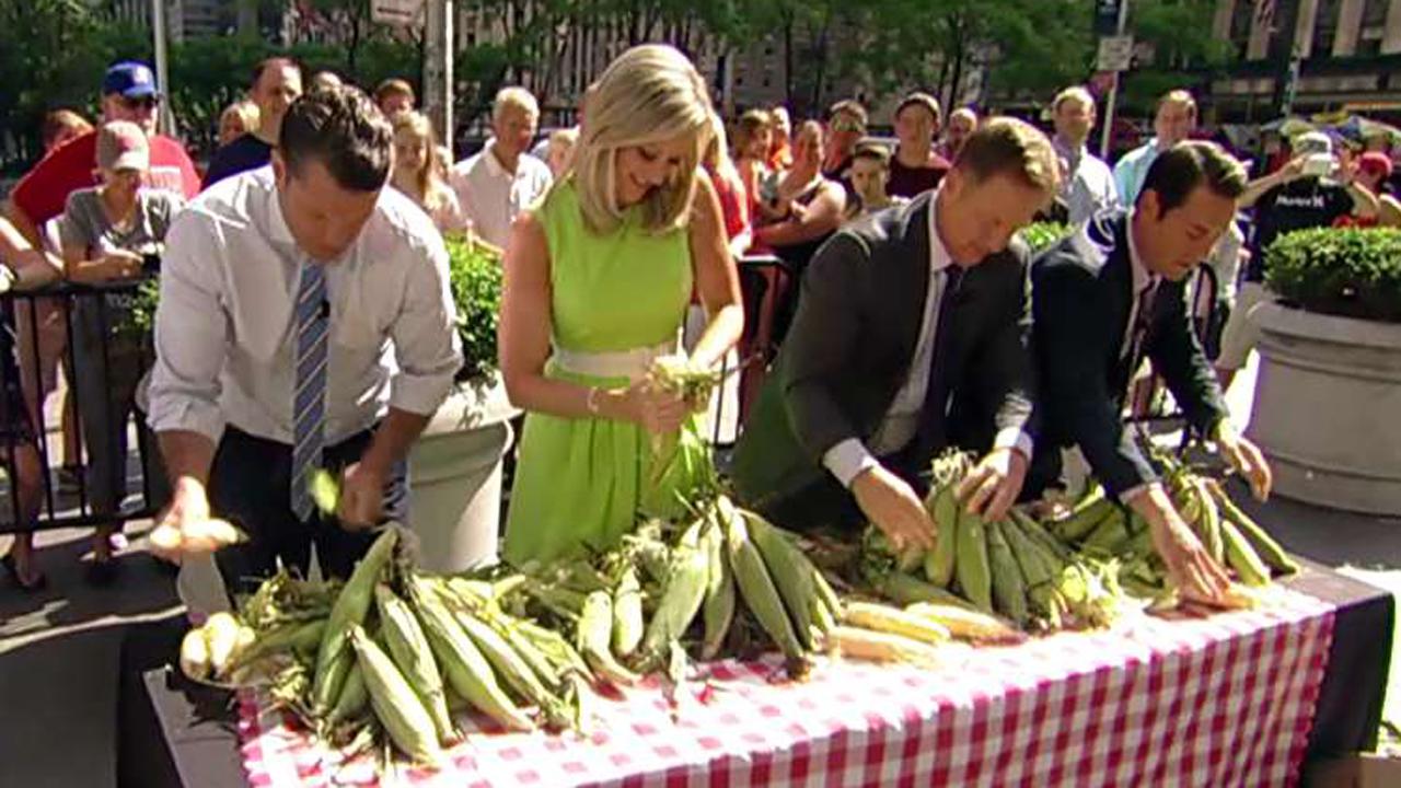 'Fox & Friends' anchors challenged to corn shucking contest