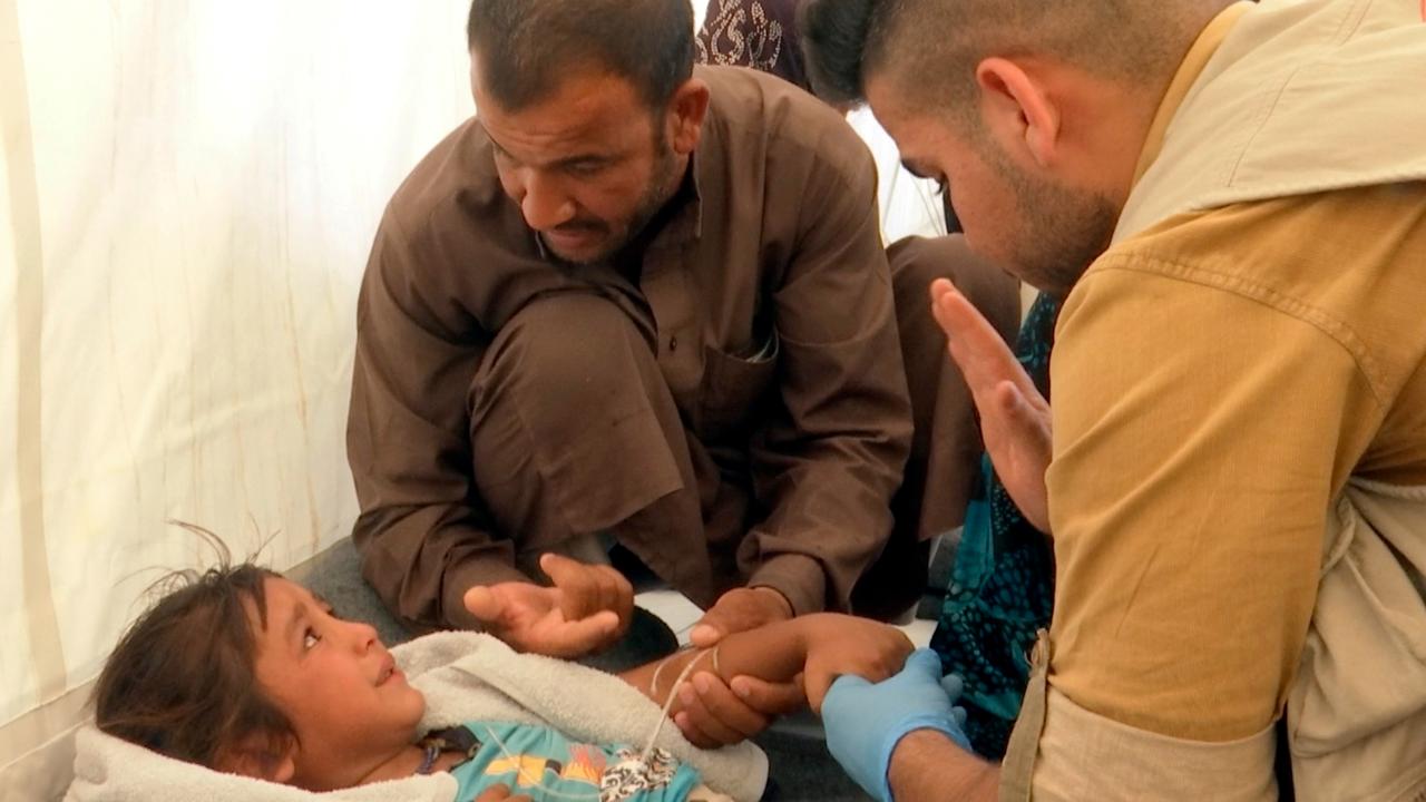 Food poisoning outbreak at camp for displaced people in Iraq