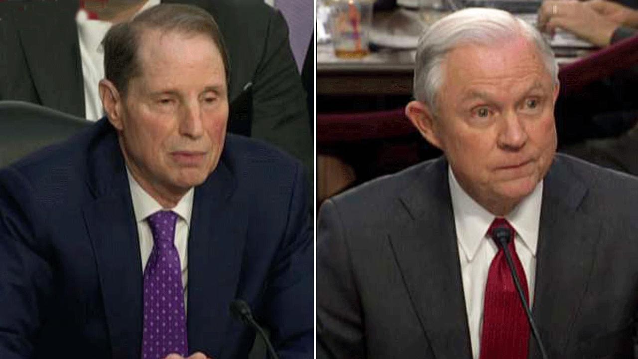Jeff Sessions spars with Sen. Wyden