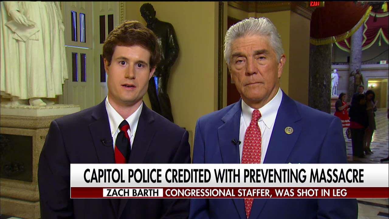 Staffer speaks out after being shot in Scalise attack.