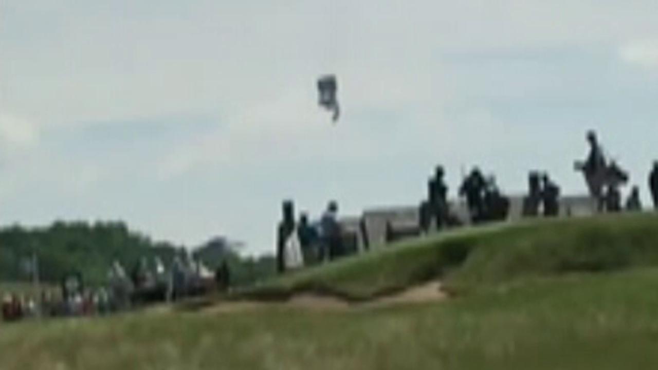 Blimp crashes near US Open golf tournament