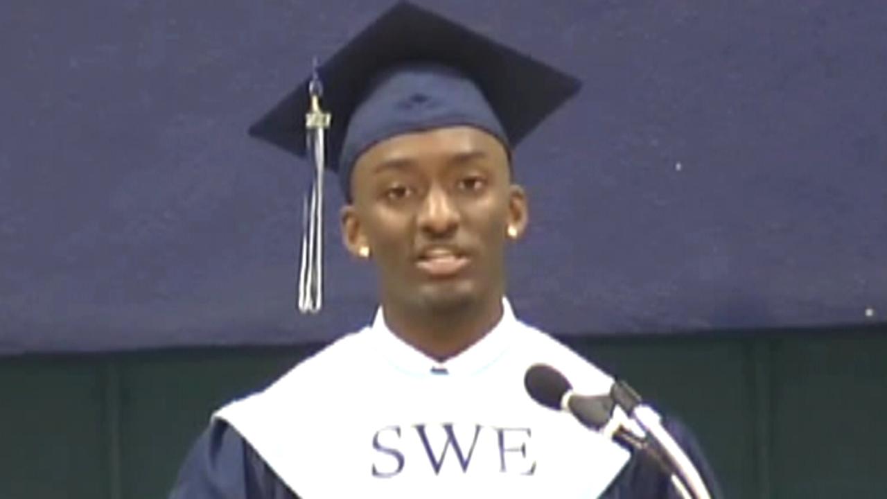 Student's diploma temporarily revoked over graduation speech