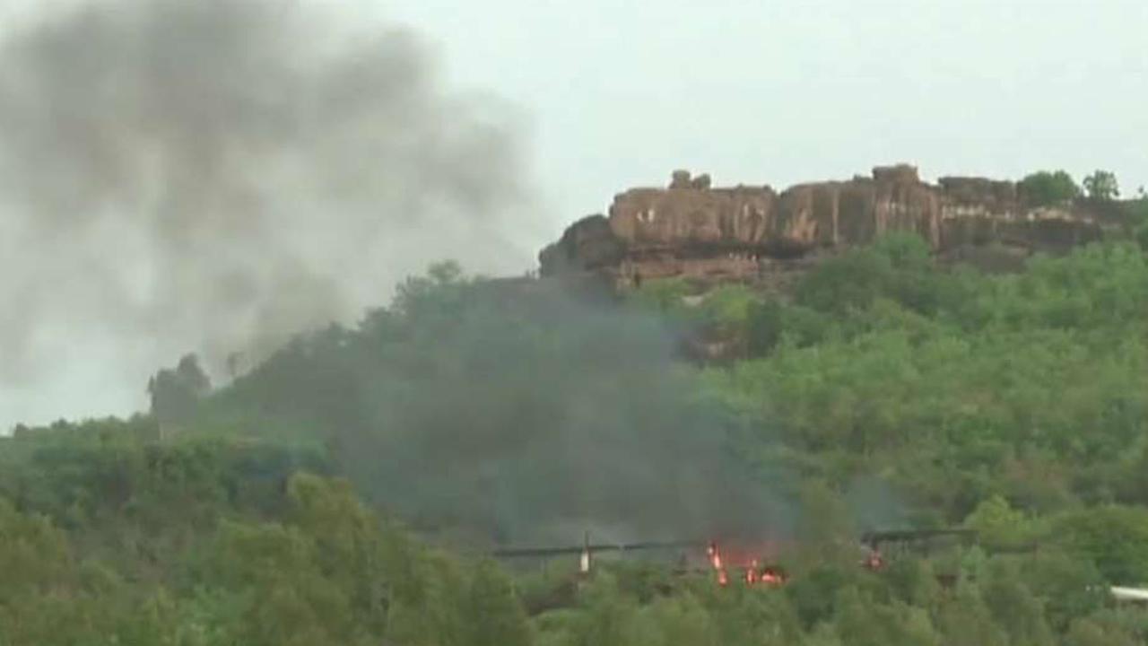 Video shows smoke rising from attacked Mali resort area