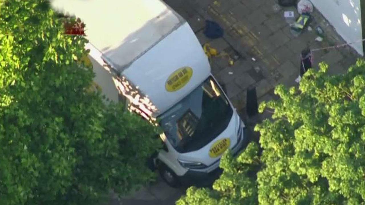 Authorities search for clues following van attack in London