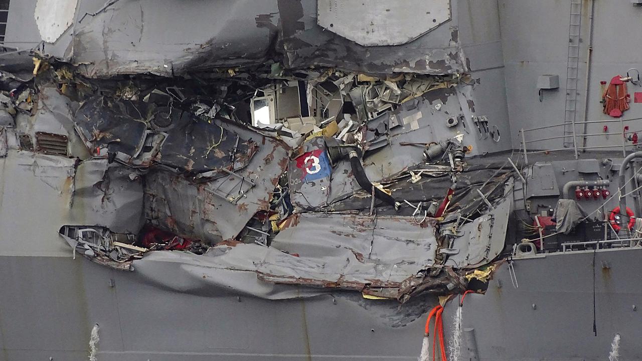 US Navy identifies 7 sailors killed in collision