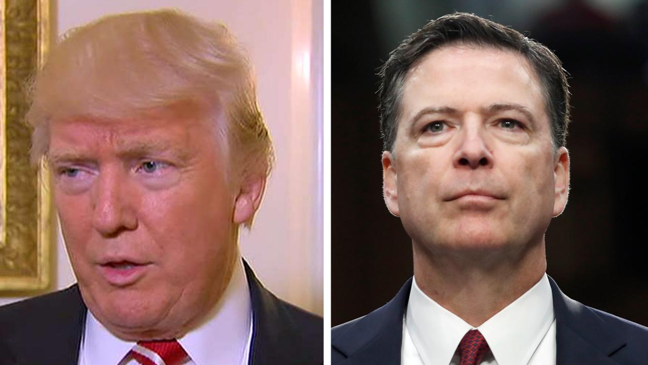 Trump on Comey: I didn't tape him, I don't have any tape 