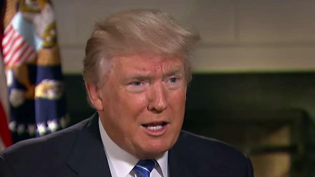 President Trump talks divisiveness between the parties 