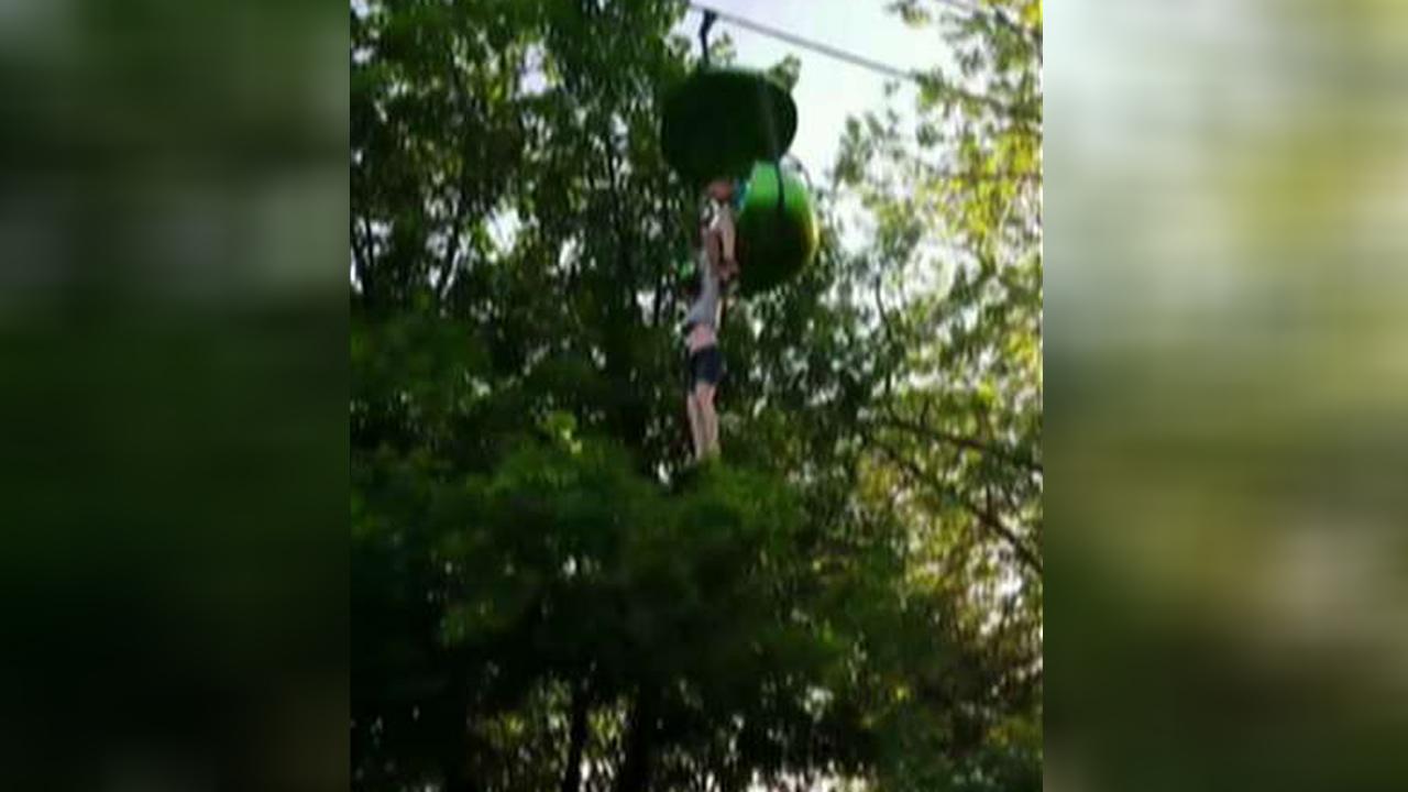 Girl falls from Six Flags sky ride