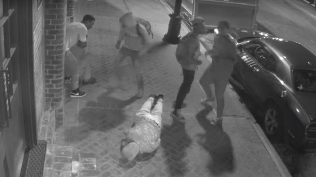 Brutal attack on tourists caught on tape; suspects sought