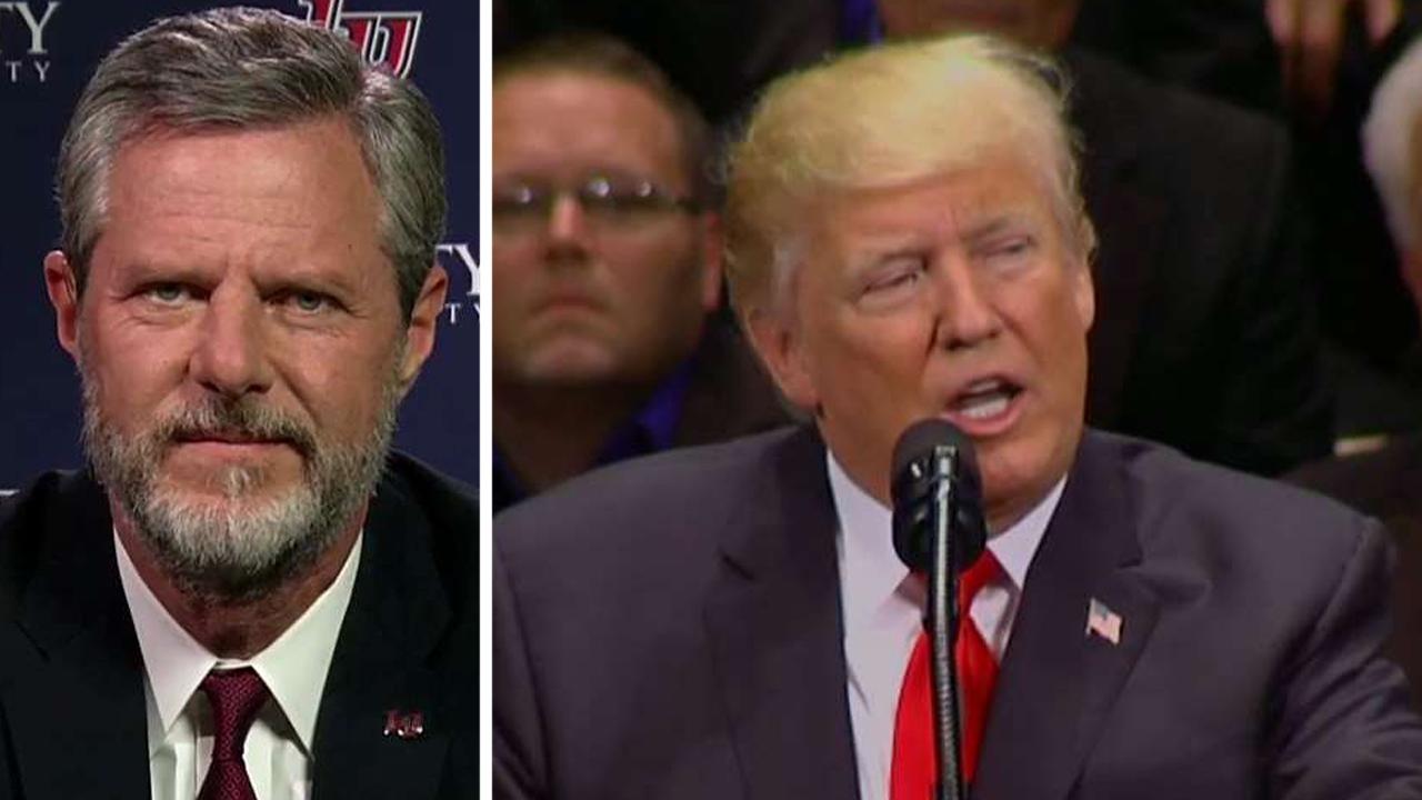 President Trump honors veterans at faith-based event