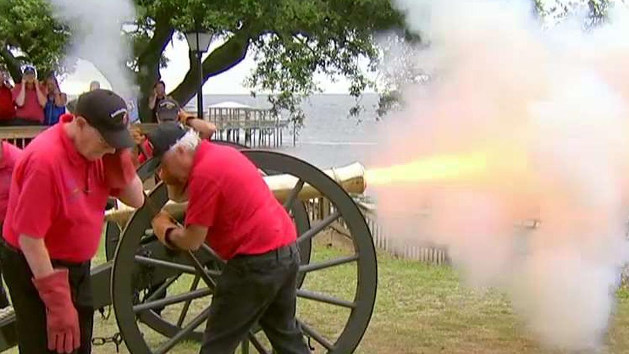 'Thor' cannon is fired every July 4th in Southport, NC