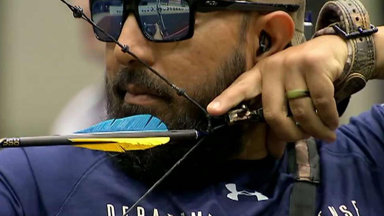 Blind veteran competes in archery at annual Warrior Games 
